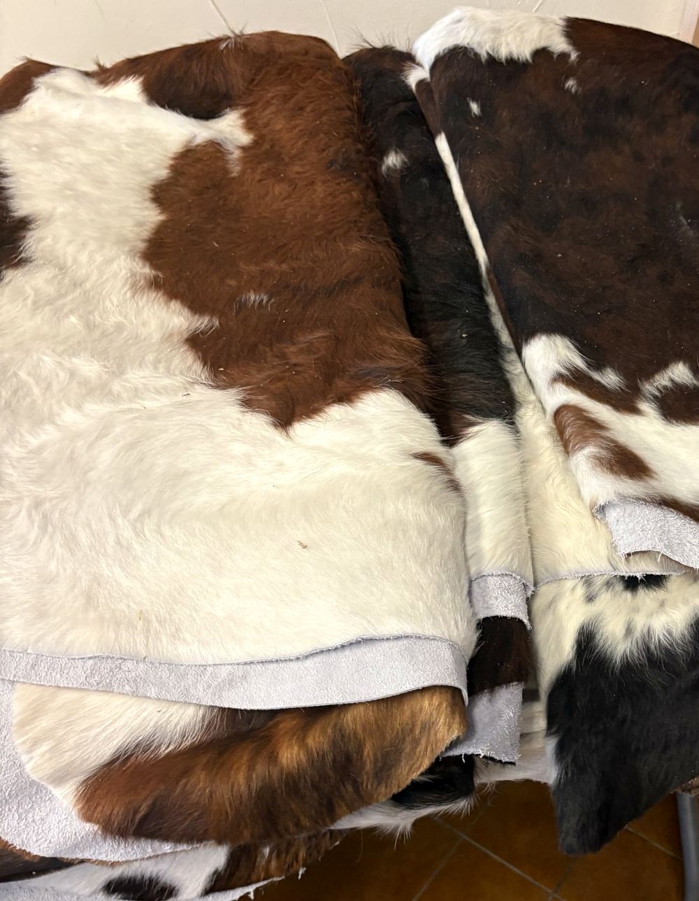 XL hides, folded