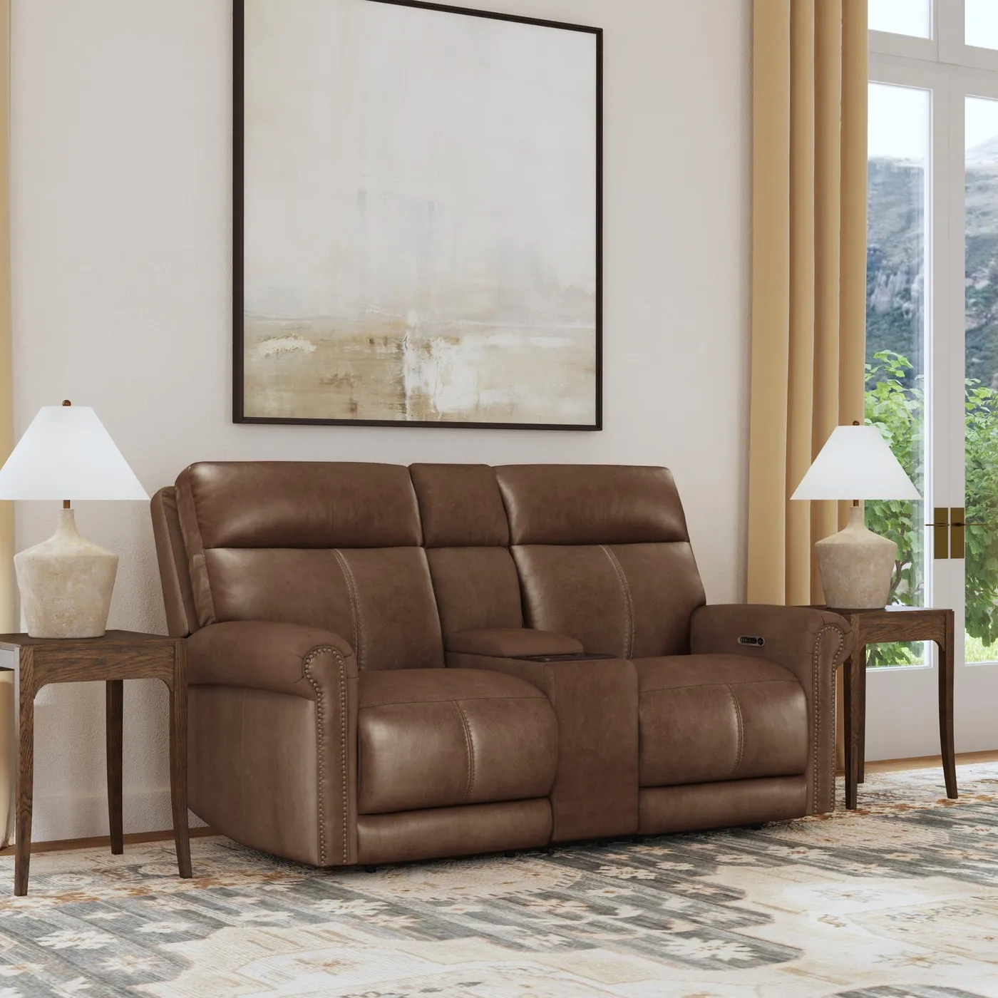 Power Reclining Loveseat with Console, photo 2