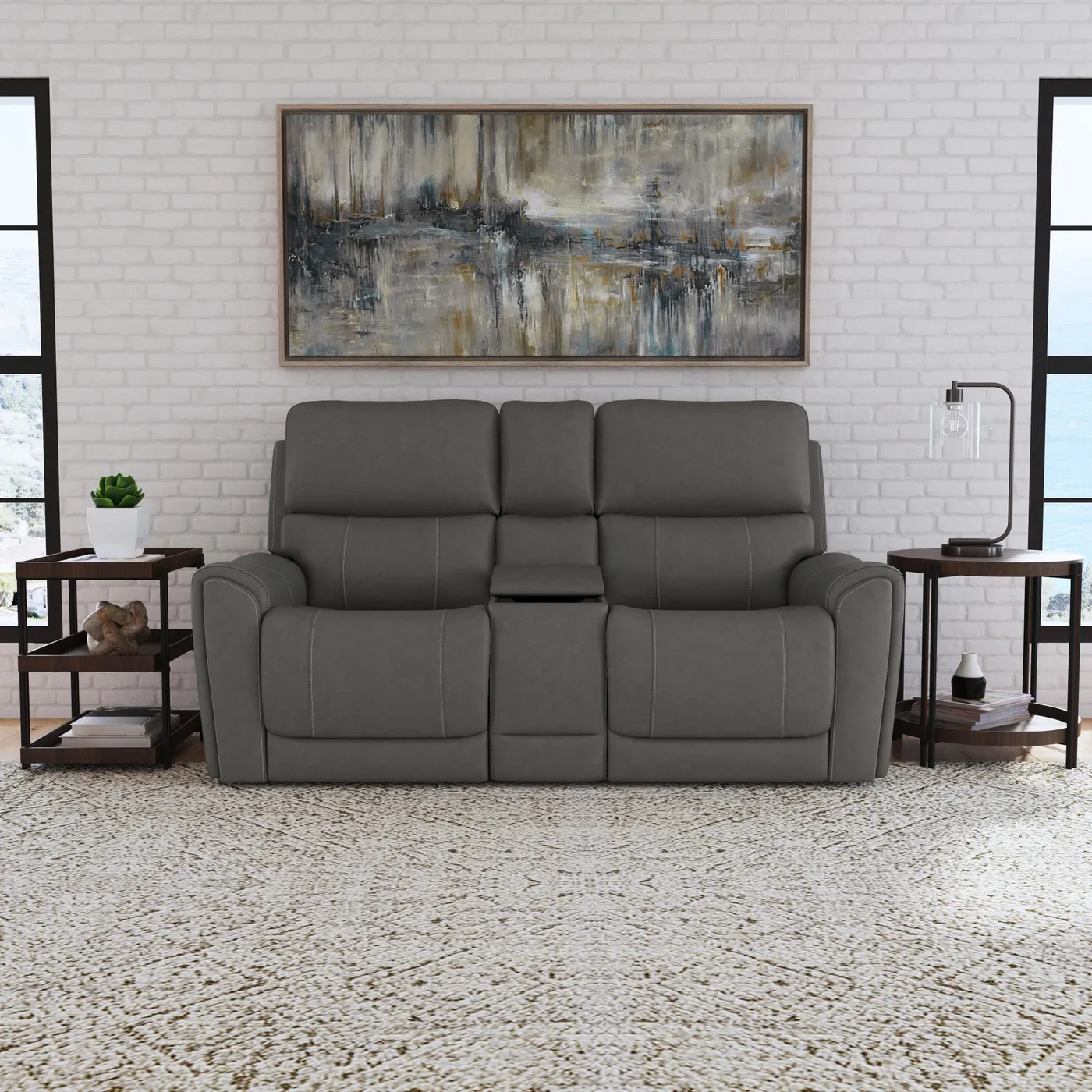 Power Reclining Loveseat with Console, photo 2