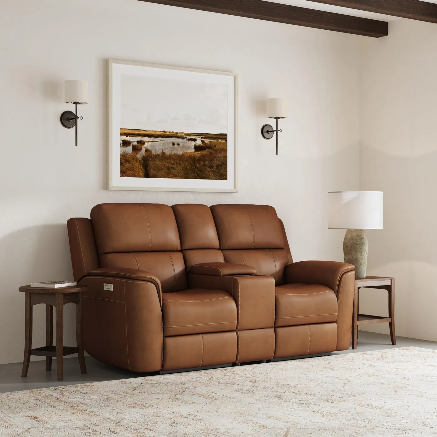 Power Reclining Loveseat with Console, photo 2