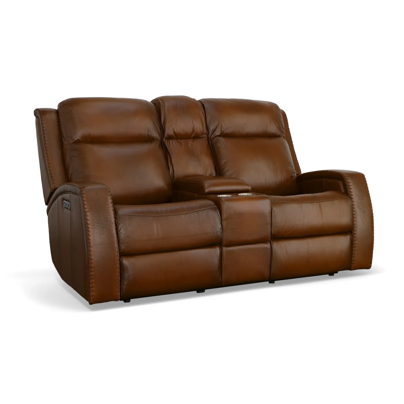 Mustang Power Reclining Loveseat with Console