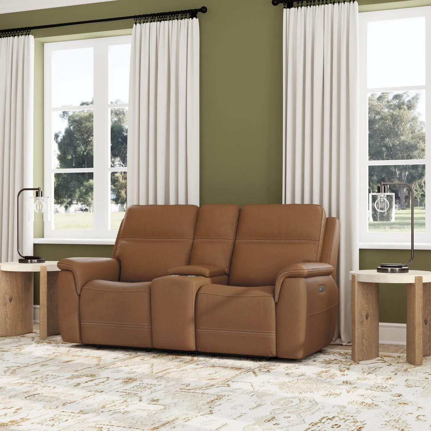 Power Reclining Loveseat with Console, photo 2