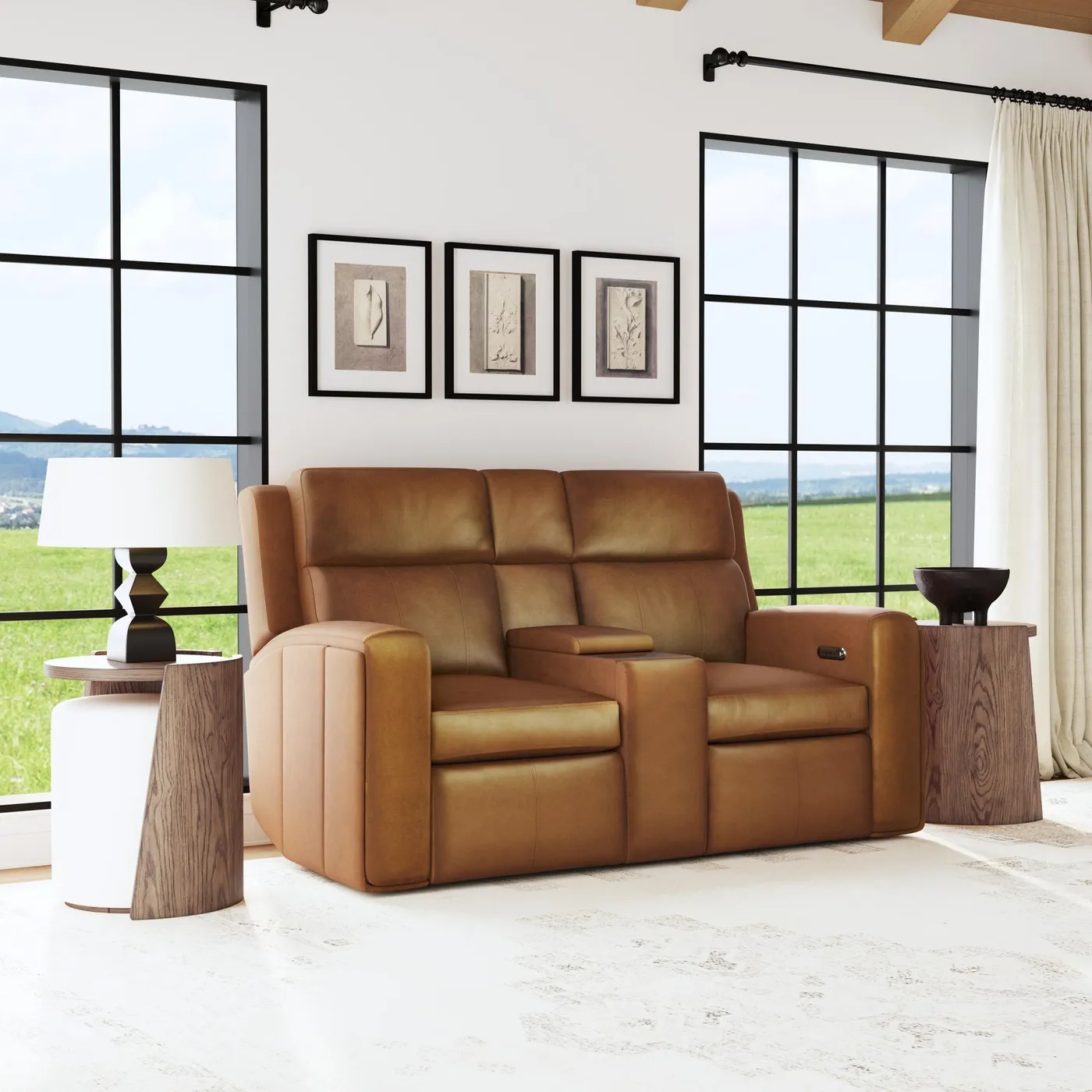 Power Reclining Loveseat with Console, photo 2