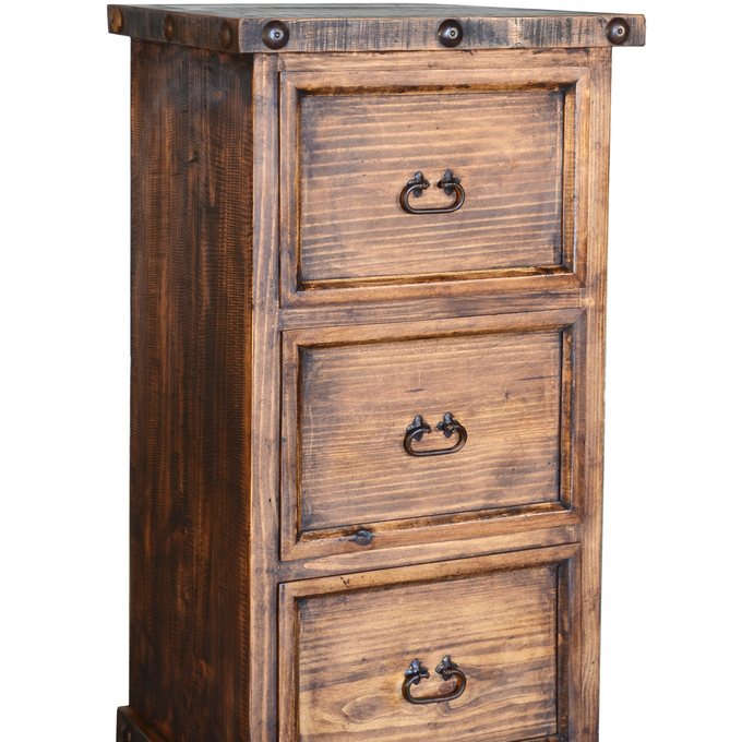 Laredo Rustic 3-Drawer File Cabinet