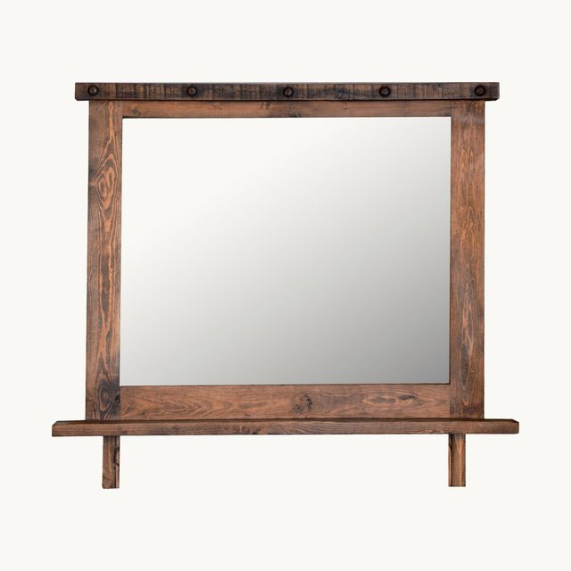 Laredo Rustic Wooden Mirror Frame