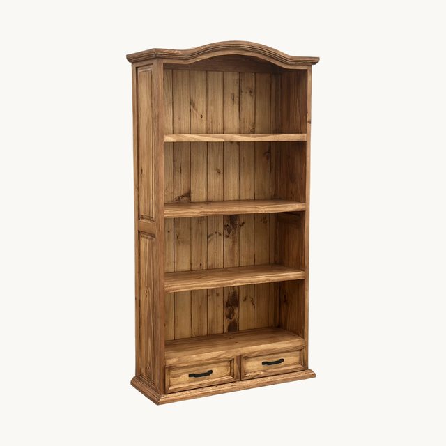 Traditional 2-Drawer Bookcase
