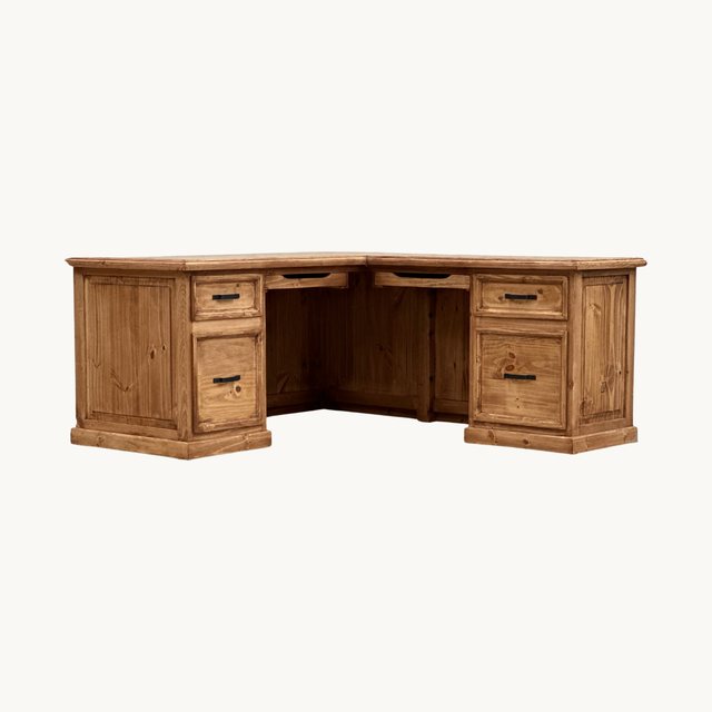 Traditional Taos L-Shaped Desk