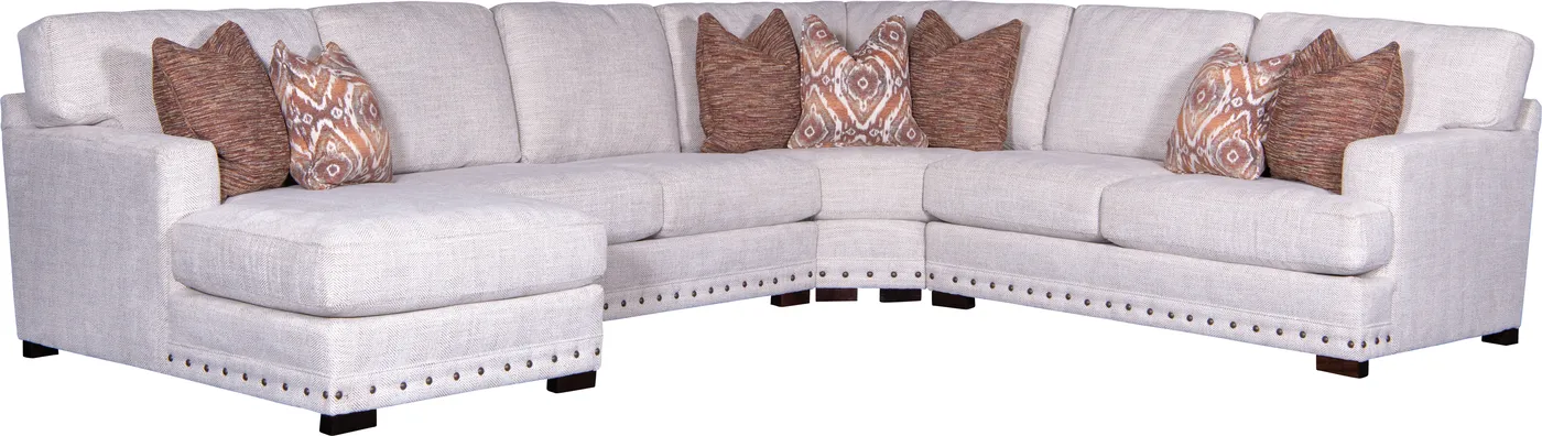 Sectional in Refresh Cream fabric