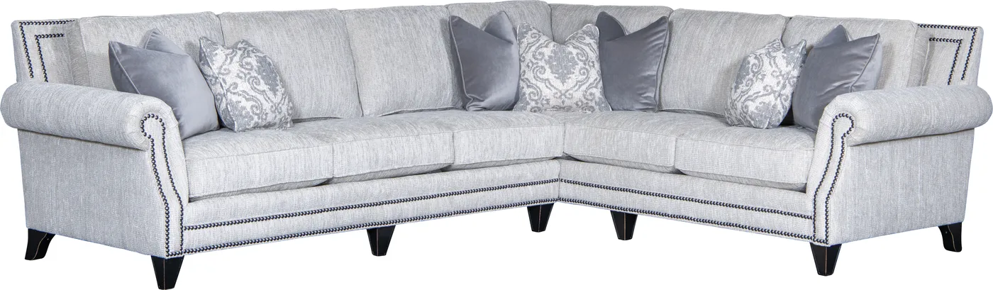 Sectional in Glamping Moonlight fabric
