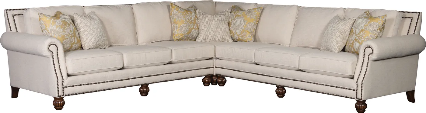 Sectional in Kurtz Linen fabric