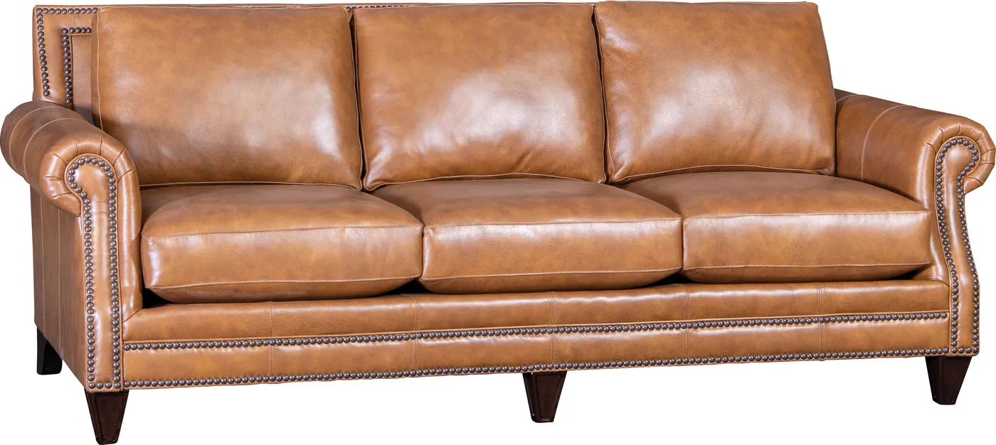 Sofa in Sinthesis Organic Tan leather