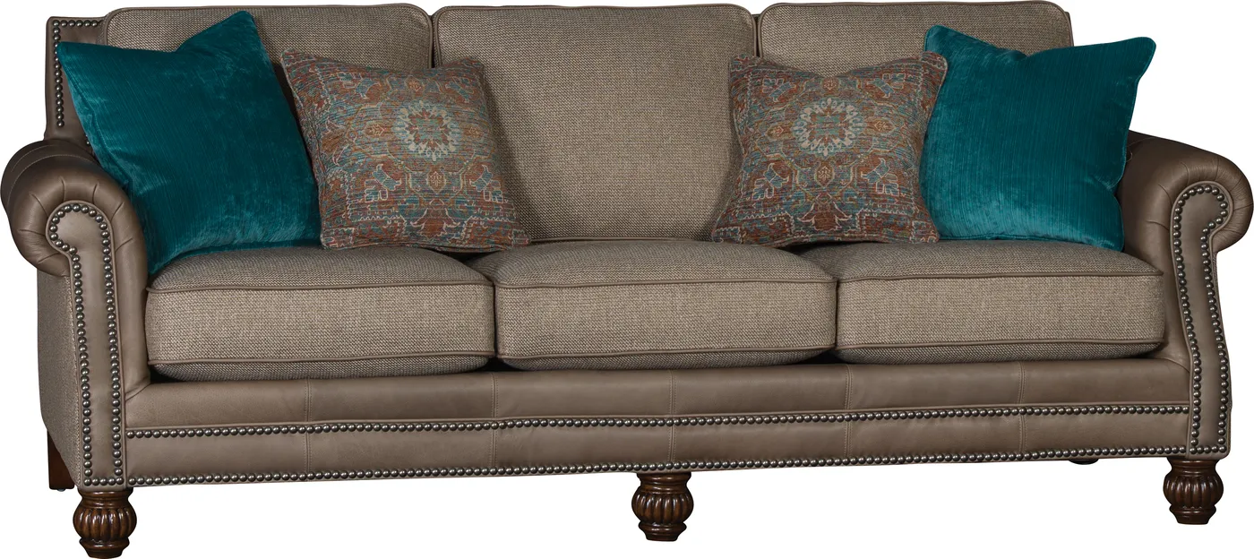 Sofa in Ocala Pecan leather