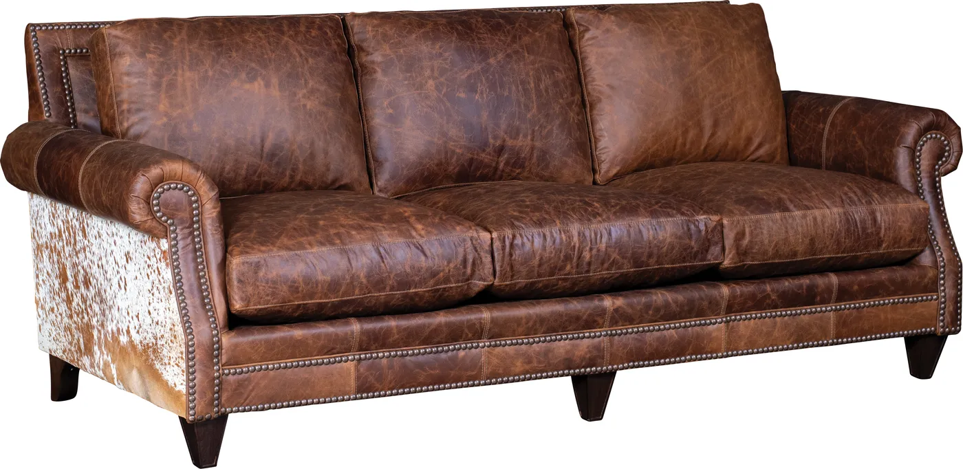 Sofa in Coyote Tan leather