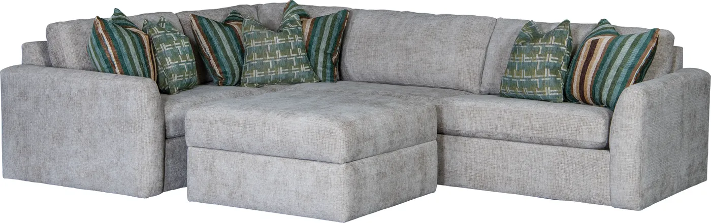 Sectional in Wagonga Stone fabric