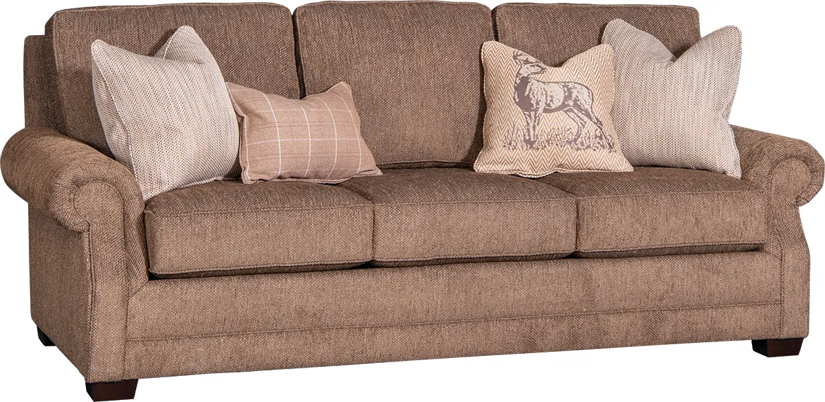 Sofa in Chenille Bronze fabric