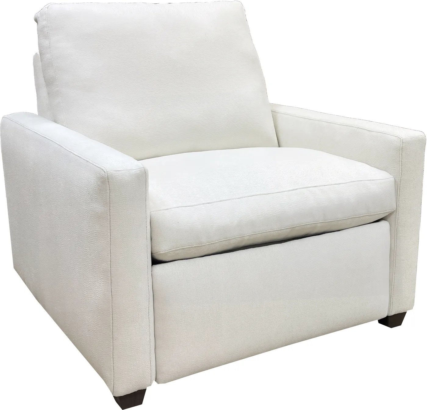 Recliner in Solara Ivory fabric