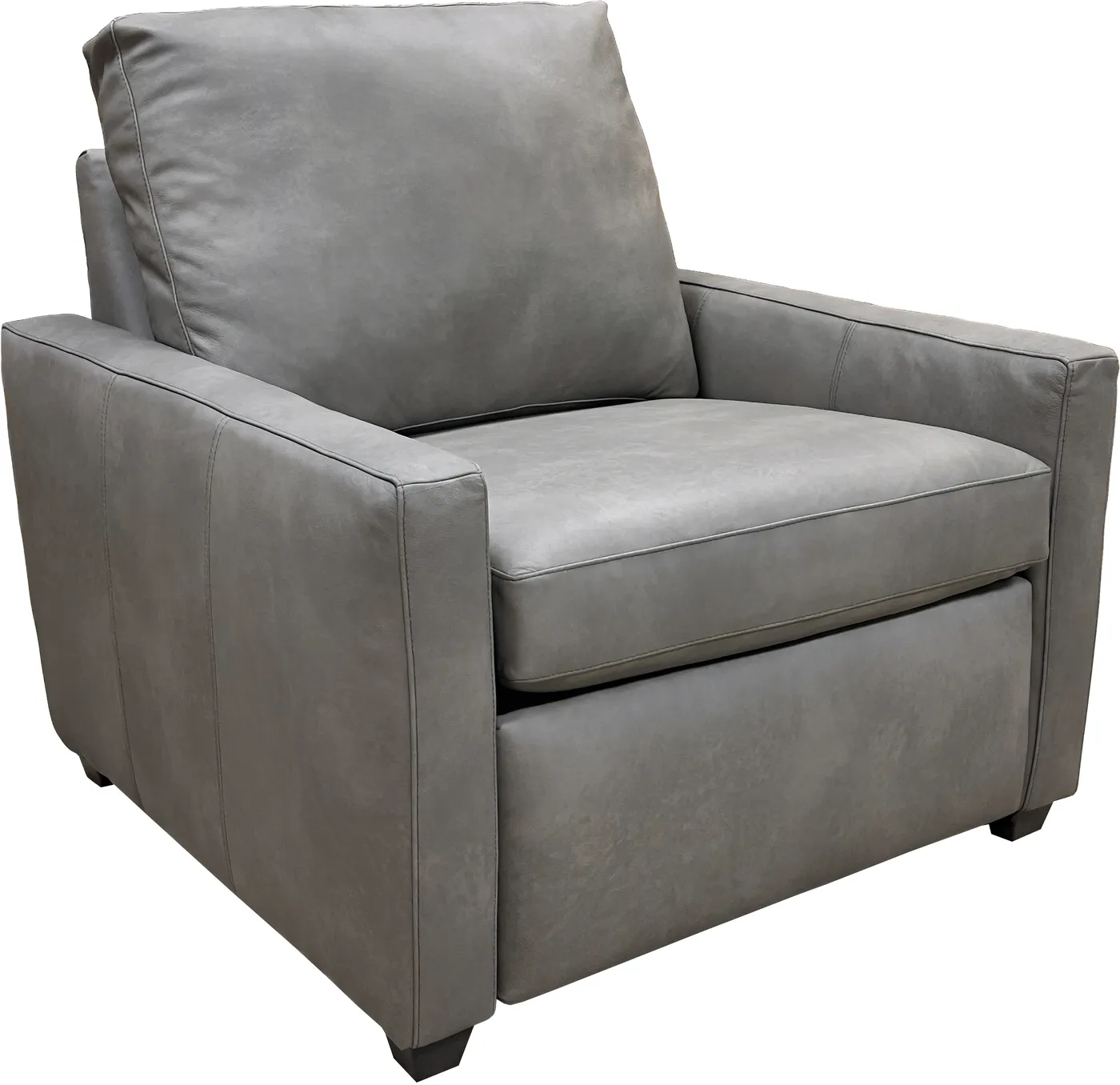 Recliner in Dante Smoke leather