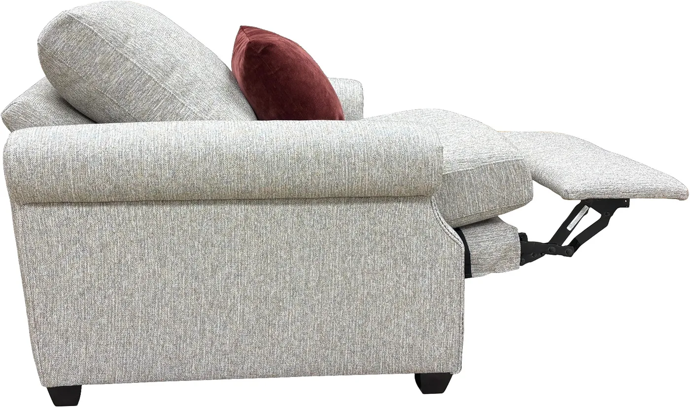 Recliner in Donegal Tweed Opal fabric