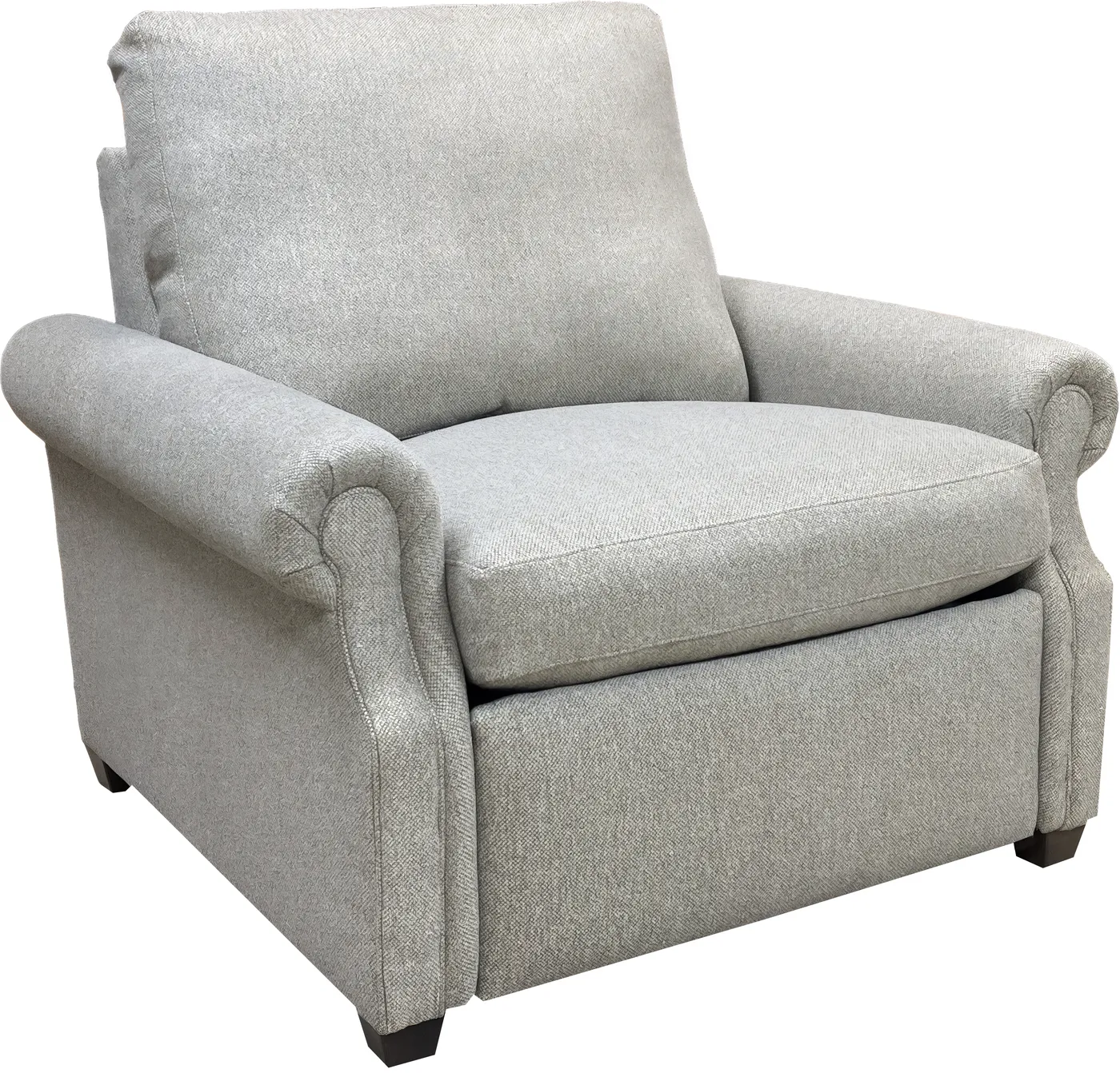 Recliner in Solara Pebble fabric