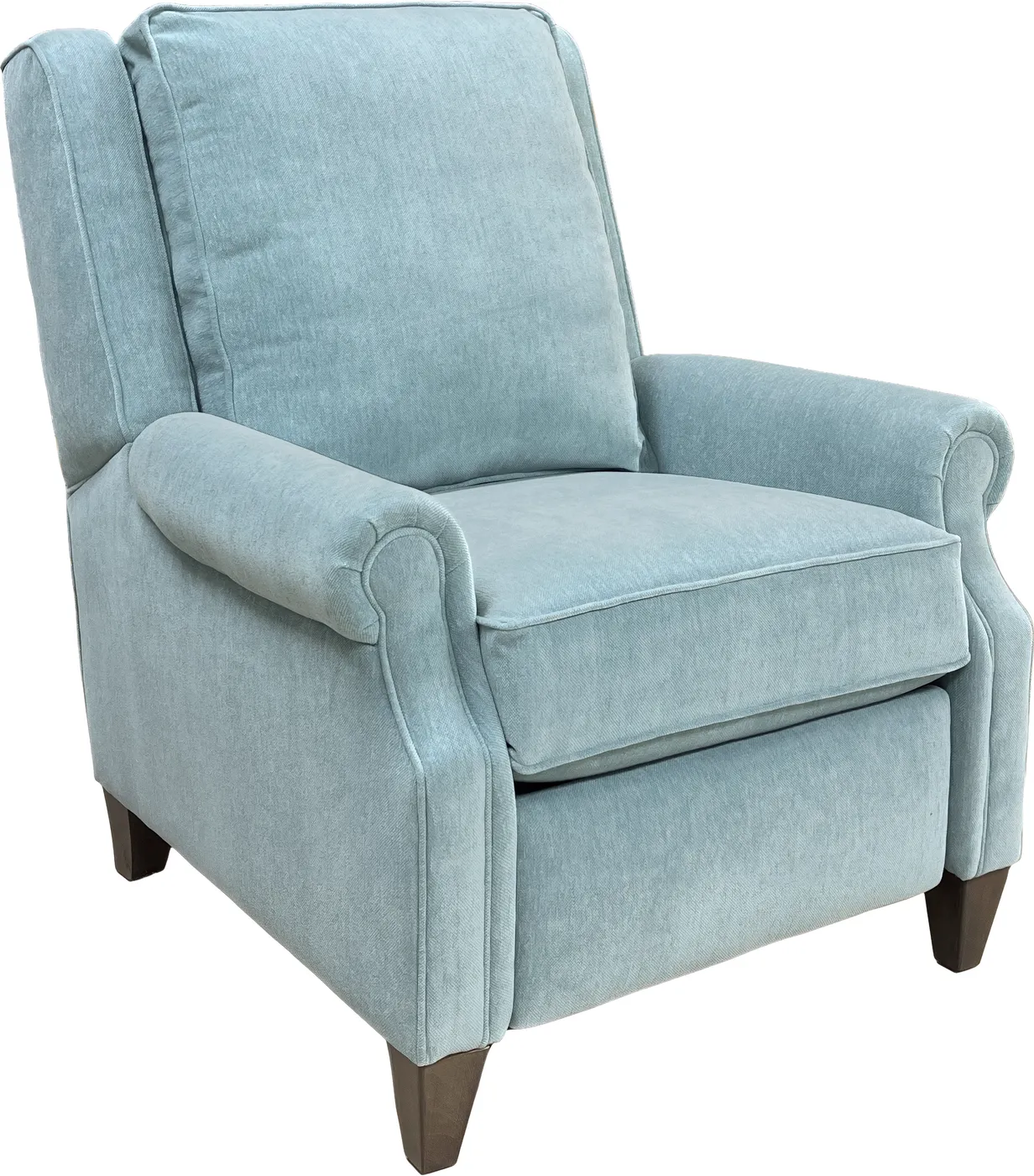 Recliner in Madera Sky fabric